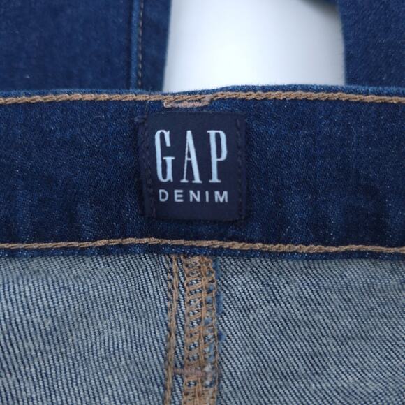 Gap 1969 Destroyed Dark Rinse High Rise True Skinny Ankle Jean Super Stretch 26 - Picture 6 of 11
